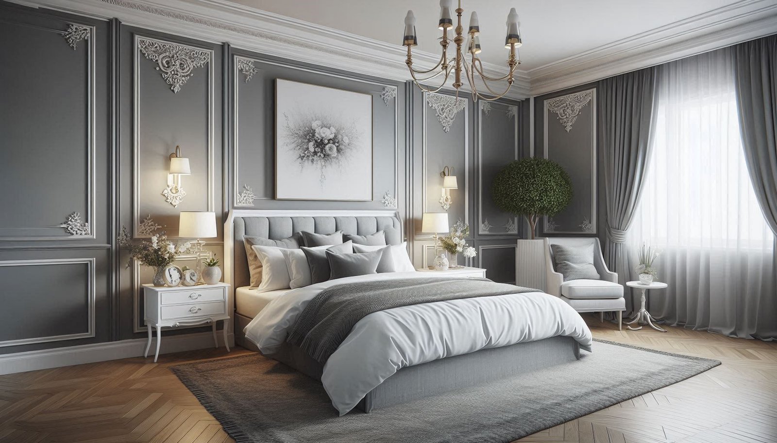 Grey bedroom set