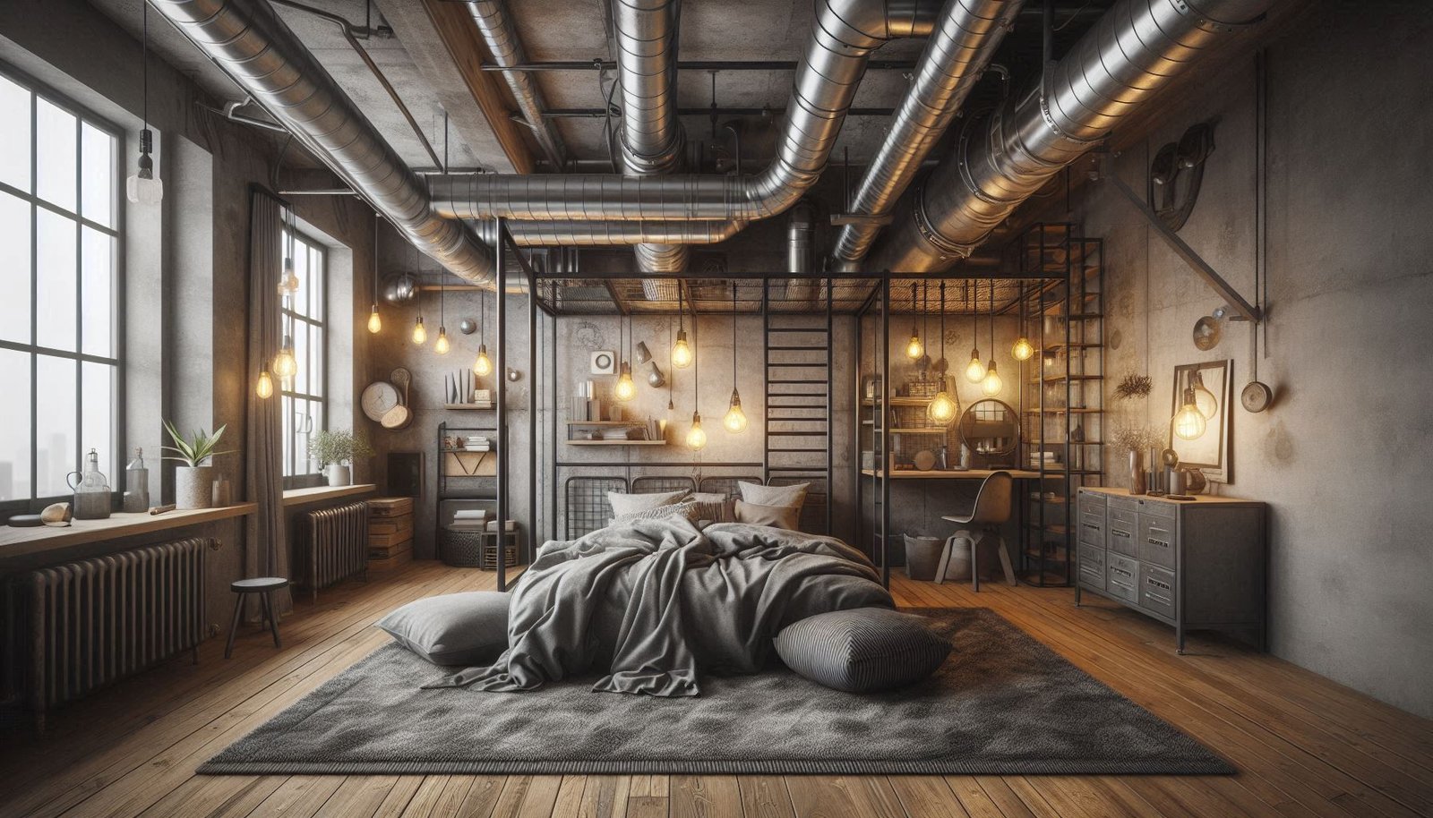 Industrial Loft Teen Bedroom Set