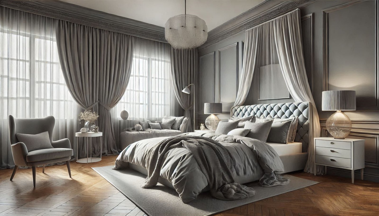 Grey bedroom set