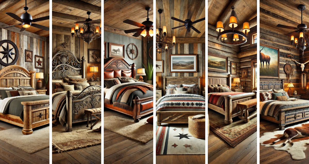 Rustic Western bedroom sets
