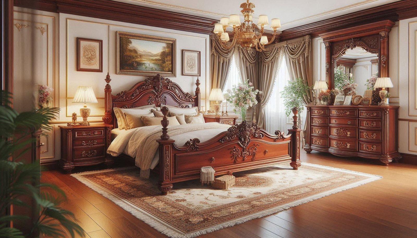 Wooden Bedroom Set