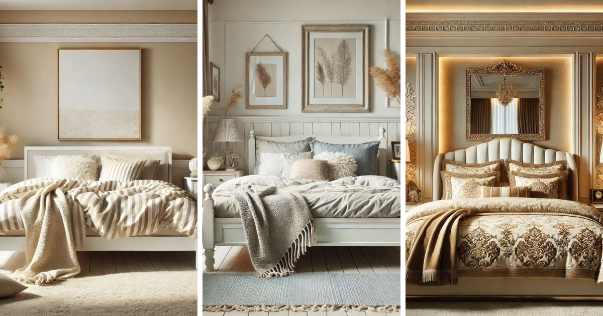 White King-size bedroom set 