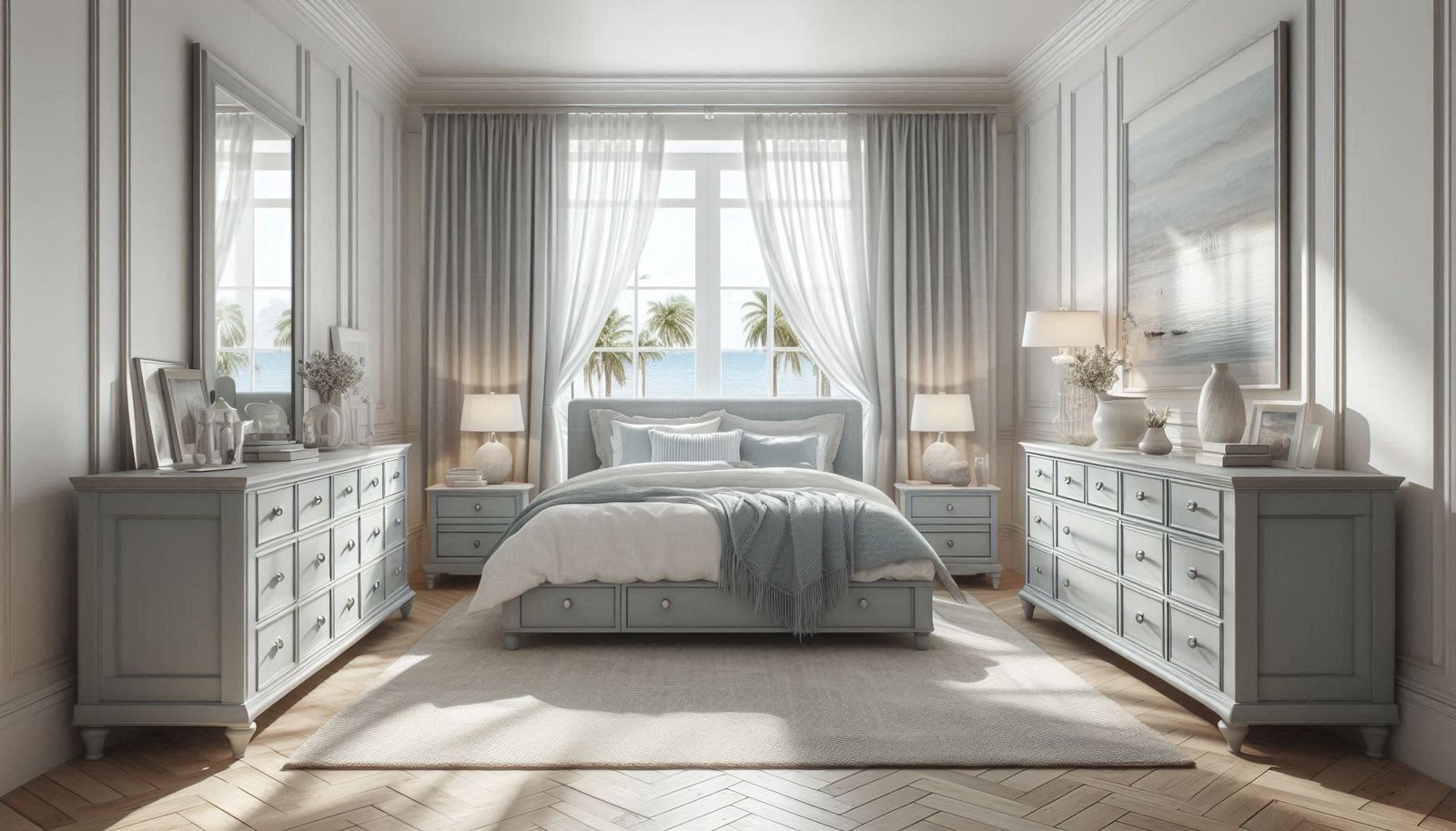 Gray bedroom set