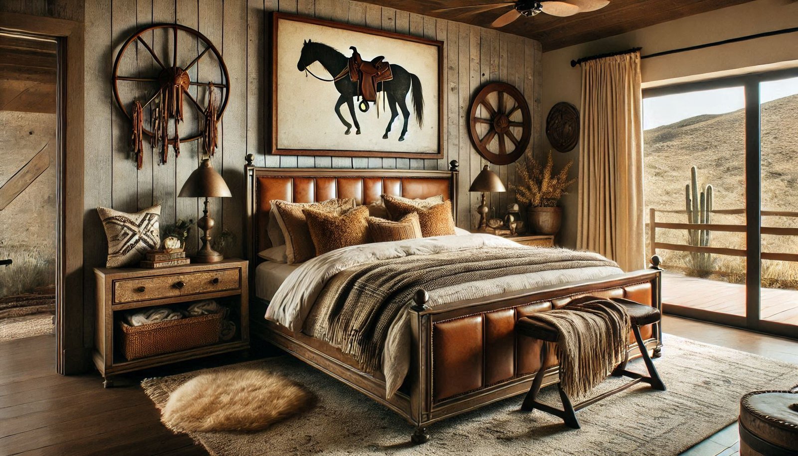Saddle Up Sleep Werstren Rustic Bedroom set