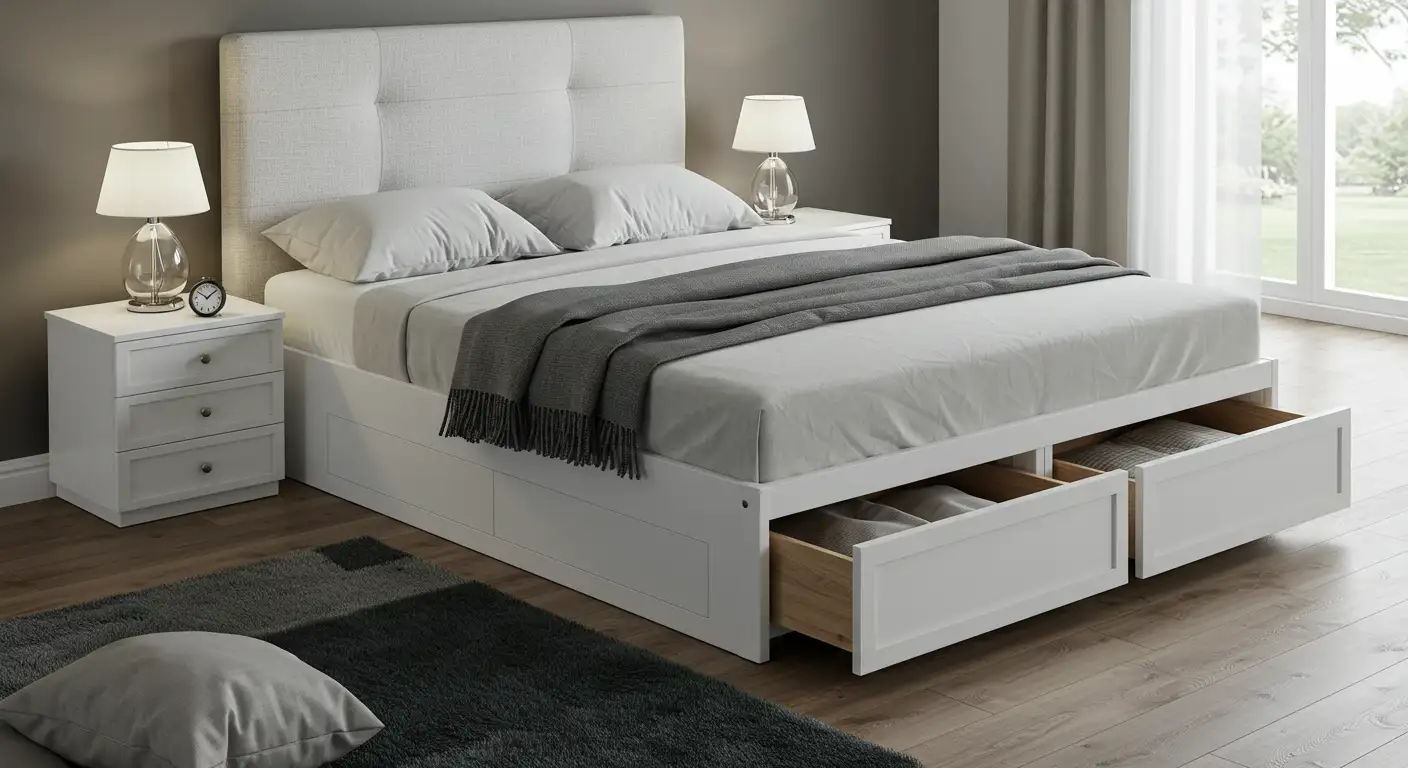 White Color Bedroom Set