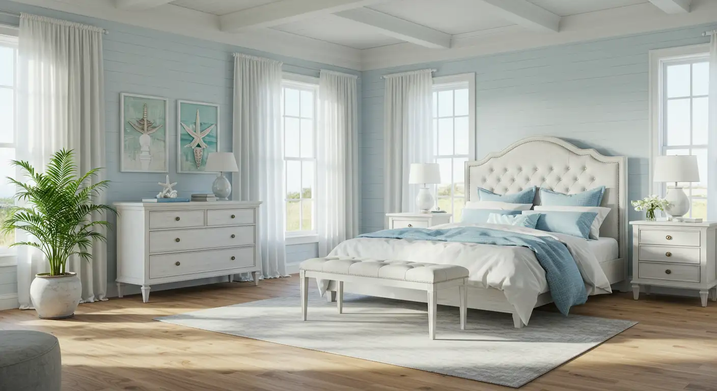 White Color Bedroom Set