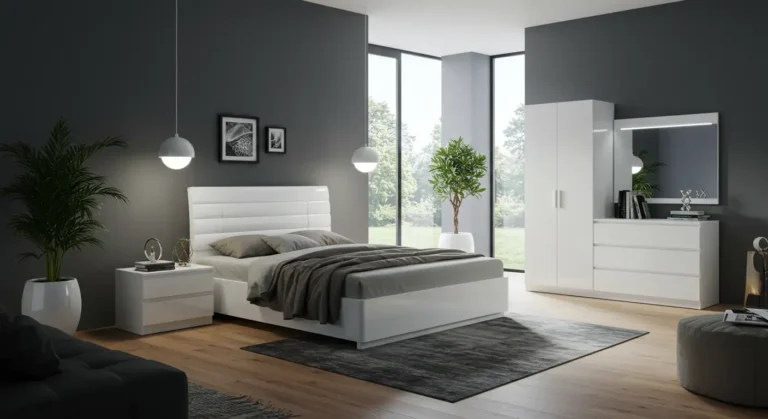 White Color Bedroom Set