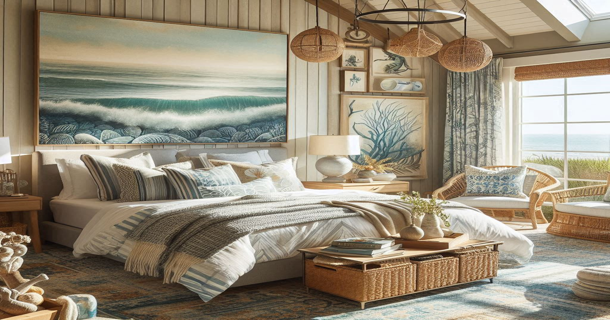 coastal bedroom 