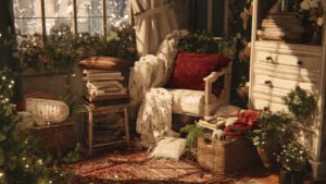 Christmas bedroom decor 