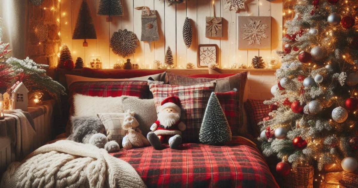 chritmas bedrrom decor